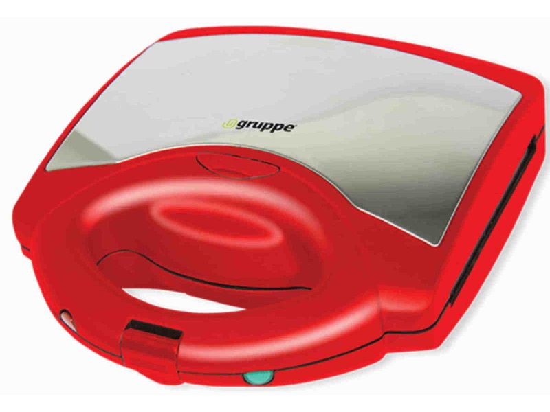 GRUPPE TXS-886C Τοστιέρα με Αποσπώμενες Πλάκες για 2 Τοστ 750W Κόκκινη 0001841 GRUPPE TXS-886C Τοστιέρα με Αποσπώμενες Πλάκες για 2 Τοστ 750W Κόκκινη 0001841