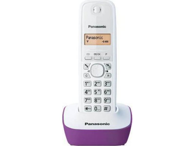 PANASONIC KX-TG1611GRF Ψηφιακό Ασύρματο Τηλέφωνο Μωβ 0002787 PANASONIC KX-TG1611GRF Ψηφιακό Ασύρματο Τηλέφωνο Μωβ 0002787