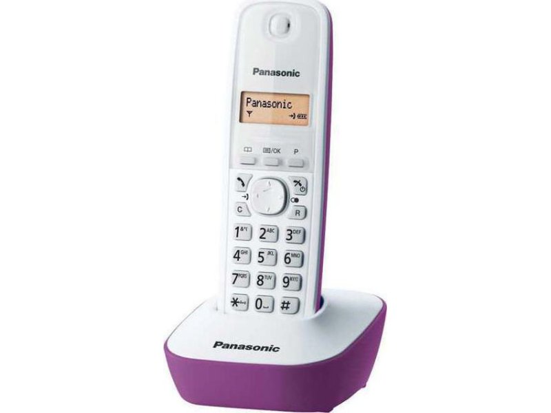 PANASONIC KX-TG1611GRF Ψηφιακό Ασύρματο Τηλέφωνο Μωβ 0002787 PANASONIC KX-TG1611GRF Ψηφιακό Ασύρματο Τηλέφωνο Μωβ 0002787