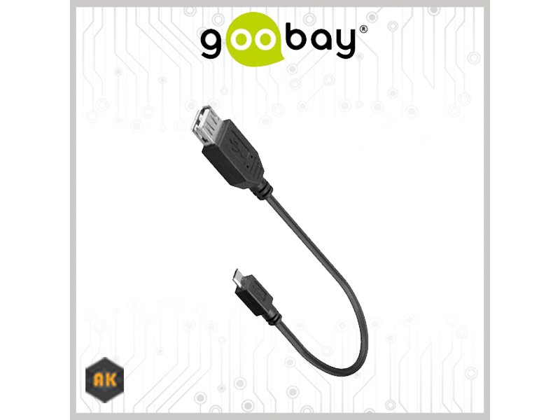 GOOBAY 95194 Καλώδιο OTG USB 2.0 θηλ - USB micro B 0004941 GOOBAY 95194 Καλώδιο OTG USB 2.0 θηλ - USB micro B 0004941