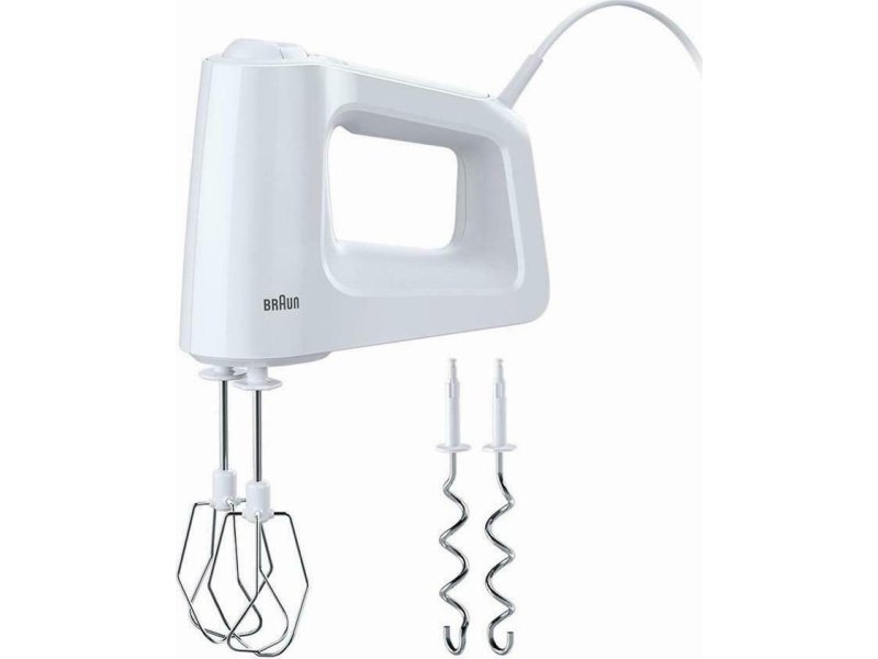 BRAUN HM3100WH Μίξερ Χειρός Λευκό 500W 0006306 BRAUN HM3100WH Μίξερ Χειρός Λευκό 500W 0006306