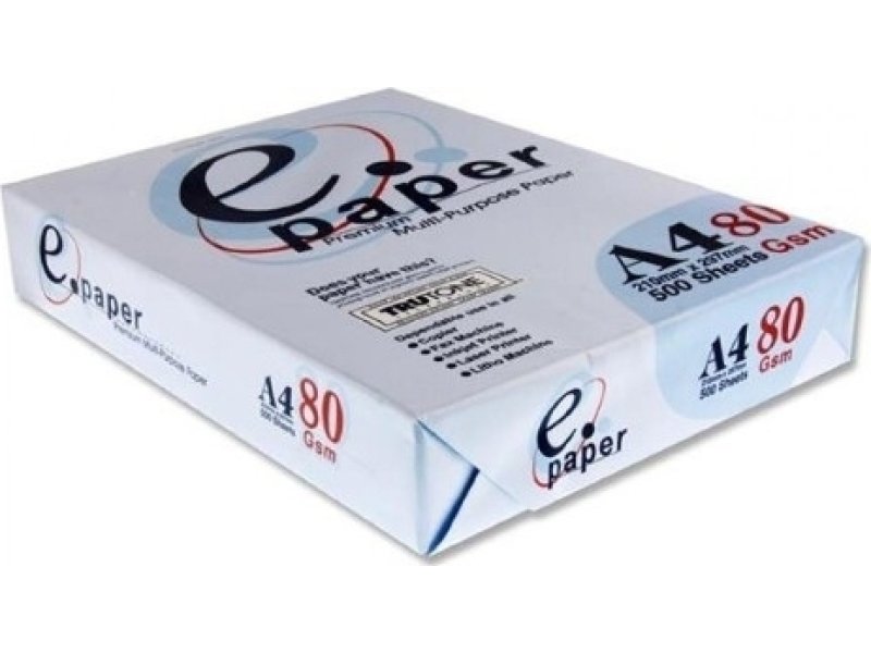 E-PAPER Χαρτί Α4 80gr 500Φ 0012560 E-PAPER Χαρτί Α4 80gr 500Φ 0012560