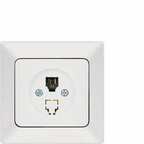 EUROLAMP NE-RD 152-16013 Πρίζα Tηλεφώνου Mονή RJ 11 Λευκή 0013092