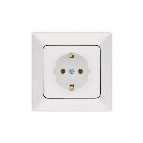 EUROLAMP 152-16000 Πρίζα Σούκο 16A Λευκή 0013227