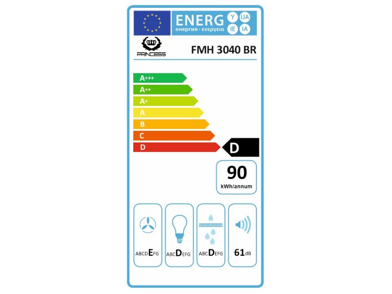 PRINCESS FMH 3040 Απορροφητήρας Ελεύθερος Καφέ - 60cm - 2 ΜΟΤΕΡ 0015703 PRINCESS FMH 3040 Απορροφητήρας Ελεύθερος Καφέ - 60cm - 2 ΜΟΤΕΡ 0015703