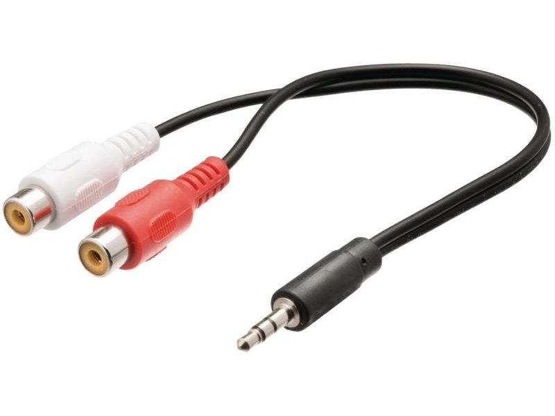 VALUELINE VLAP 22250B02 0.20 Καλώδιο 2x RCA αρσ. - 3,5mm Stereo αρσ, 0.2m. 0017219 VALUELINE VLAP 22250B02 0.20 Καλώδιο 2x RCA αρσ. - 3,5mm Stereo αρσ, 0.2m. 0017219