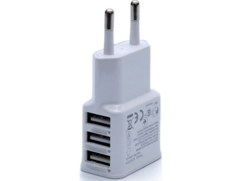 LAMTECH LAM040532 3xUSB CHARGER 2,1A WHITE 0018241 LAMTECH LAM040532 3xUSB CHARGER 2,1A WHITE 0018241