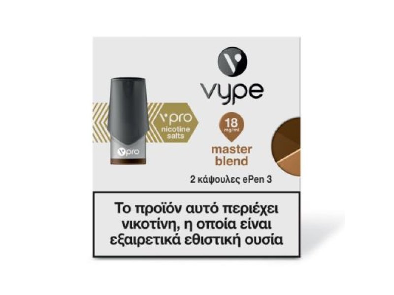 NOBACCO VYPE ePEN 3 Blended Tobacco 6mg 0018835 NOBACCO VYPE ePEN 3 Blended Tobacco 6mg 0018835