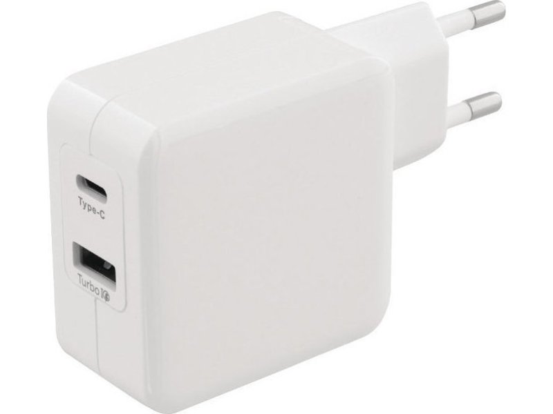 SWEEX CH-015WH Universal Φορτιστής με Δύο Εξόδους, 1x USB και 1x USB type-C 4.8A, σε Λευκό Χρώμα 0018927 SWEEX CH-015WH Universal Φορτιστής με Δύο Εξόδους, 1x USB και 1x USB type-C 4.8A, σε Λευκό Χρώμα 0018927