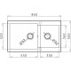 PYRAMIS Pyragranite Alazia Νεροχύτης 86 x 50 1 3/4B Μπεζ 0018995 PYRAMIS Pyragranite Alazia Νεροχύτης 86 x 50 1 3/4B Μπεζ 0018995