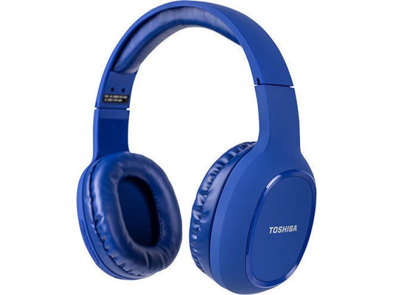 TOSHIBA RZE-BT160H-BLUE Audio Bluetooth Sport Rubber Coated Stereo Headphone Blue 0019602 TOSHIBA RZE-BT160H-BLUE Audio Bluetooth Sport Rubber Coated Stereo Headphone Blue 0019602