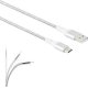 LAMTECH LAM450299 TYPE-C V2,0 HIGH QUALITY UNBREAKABLE CABLE SILVER 0020402 LAMTECH LAM450299 TYPE-C V2,0 HIGH QUALITY UNBREAKABLE CABLE SILVER 0020402