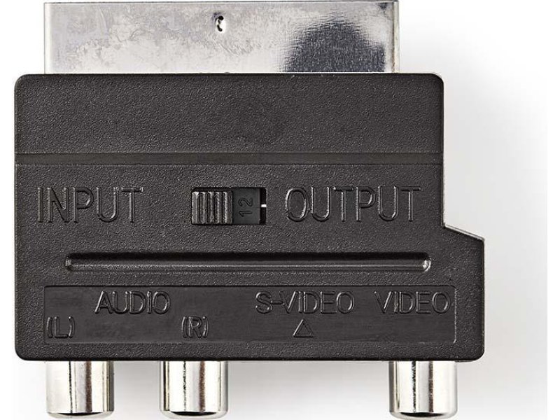 NEDIS CVGP31902BK Αντάπτορας Scart αρσ. - 3x RCA θηλ. + S-Video θηλ. 0020701 NEDIS CVGP31902BK Αντάπτορας Scart αρσ. - 3x RCA θηλ. + S-Video θηλ. 0020701