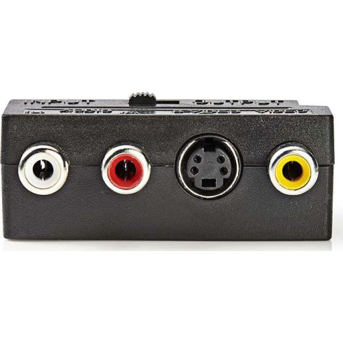 NEDIS CVGP31902BK Αντάπτορας Scart αρσ. - 3x RCA θηλ. + S-Video θηλ. 0020701