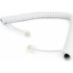 CABLEXPERT TC4P4CS-2M-W Telephone Handset Spiral Cord RJ10 4P4C 2m White 0021136 CABLEXPERT TC4P4CS-2M-W Telephone Handset Spiral Cord RJ10 4P4C 2m White 0021136