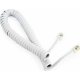 CABLEXPERT TC4P4CS-2M-W Telephone Handset Spiral Cord RJ10 4P4C 2m White 0021136 CABLEXPERT TC4P4CS-2M-W Telephone Handset Spiral Cord RJ10 4P4C 2m White 0021136