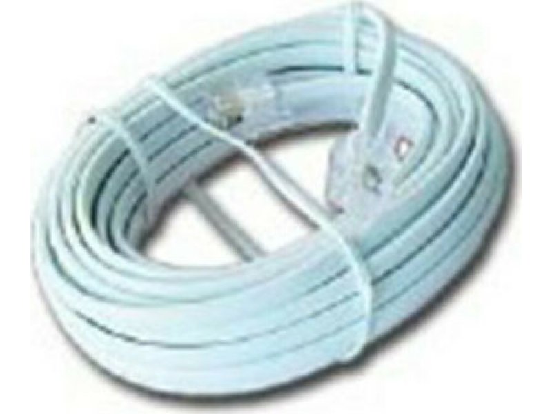 CABLEXPERT TC6P4C-7.5M Telephone Cord 6P4C 7.5 m 0021138 CABLEXPERT TC6P4C-7.5M Telephone Cord 6P4C 7.5 m 0021138