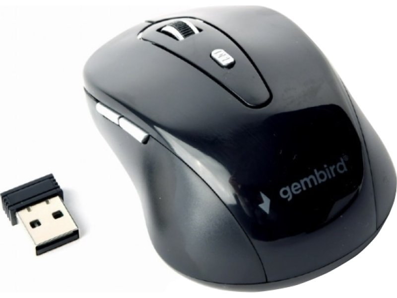 GEMBIRD MUSW-6B-01 Wireless Optical Mouse 6 Buttons Black 0021239 GEMBIRD MUSW-6B-01 Wireless Optical Mouse 6 Buttons Black 0021239