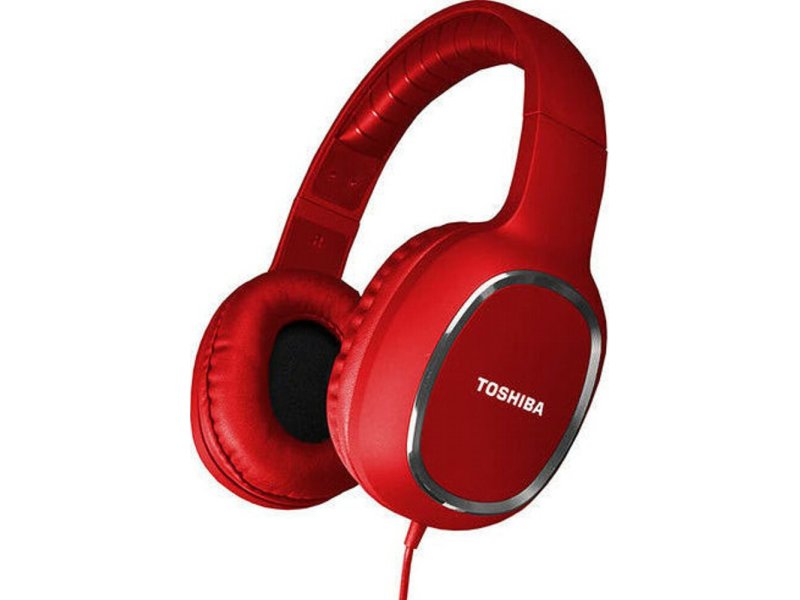 TOSHIBA RZE-D160H-RED Audio Wired Over Ear Headphones Red 0021241 TOSHIBA RZE-D160H-RED Audio Wired Over Ear Headphones Red 0021241