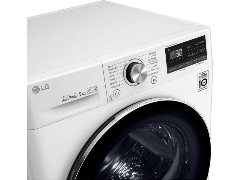LG RC90V9AV2W Στεγνωτήριο Ρούχων 9kg - A+++ - (Υ x Π x Β): 85 x 60 x 69 cm 0021295 LG RC90V9AV2W Στεγνωτήριο Ρούχων 9kg - A+++ - (Υ x Π x Β): 85 x 60 x 69 cm 0021295