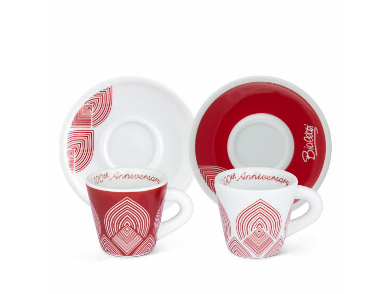 BIALETTI Centenario Σετ 2 Κούπες Πορσελάνινες (CENT006) 0021984 BIALETTI Centenario Σετ 2 Κούπες Πορσελάνινες (CENT006) 0021984