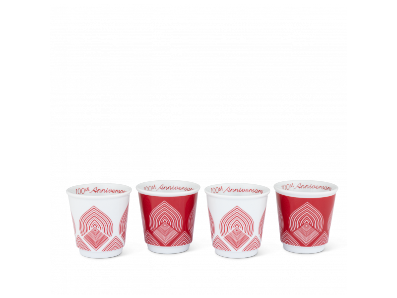 BIALETTI Centenario Σετ 4 Μικρές Κούπες (φλυτζάνια) Πορσελάνινες - Επετειακές (CENT007) 0021985 BIALETTI Centenario Σετ 4 Μικρές Κούπες (φλυτζάνια) Πορσελάνινες - Επετειακές (CENT007) 0021985