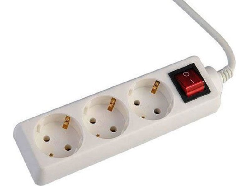 EUROLAMP 147-62230 Πολύπριζο 3 Θέσεων Με Καλώδιο Και Διακόπτη 3x1,5 mm 3m Με Προστασία Επαφών 0023534 EUROLAMP 147-62230 Πολύπριζο 3 Θέσεων Με Καλώδιο Και Διακόπτη 3x1,5 mm 3m Με Προστασία Επαφών 0023534