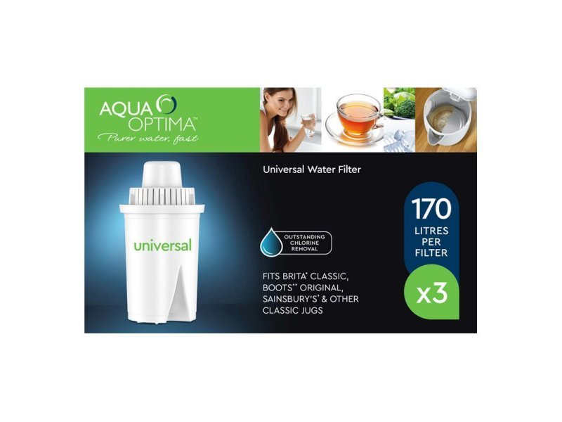 AQUA OPTIMA RUF316 Universal (Αντικαθιστά BRITA CLASSIC) Ανταλλακτικά Φίλτρα 3 τεμάχια 0024890 AQUA OPTIMA RUF316 Universal (Αντικαθιστά BRITA CLASSIC) Ανταλλακτικά Φίλτρα 3 τεμάχια 0024890