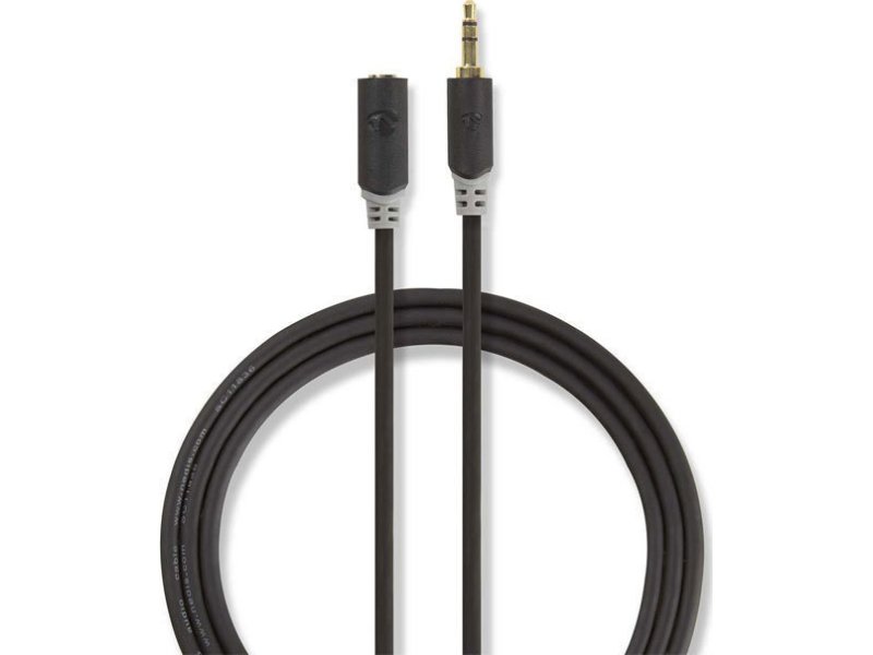 NEDIS CABW22050AT30 Καλώδιο προέκτασης ήχου 3,5mm Stereo αρσ. - 3,5mm Stereo θηλ. 3m 0024917 NEDIS CABW22050AT30 Καλώδιο προέκτασης ήχου 3,5mm Stereo αρσ. - 3,5mm Stereo θηλ. 3m 0024917