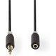 NEDIS CABW22050AT30 Καλώδιο προέκτασης ήχου 3,5mm Stereo αρσ. - 3,5mm Stereo θηλ. 3m 0024917 NEDIS CABW22050AT30 Καλώδιο προέκτασης ήχου 3,5mm Stereo αρσ. - 3,5mm Stereo θηλ. 3m 0024917