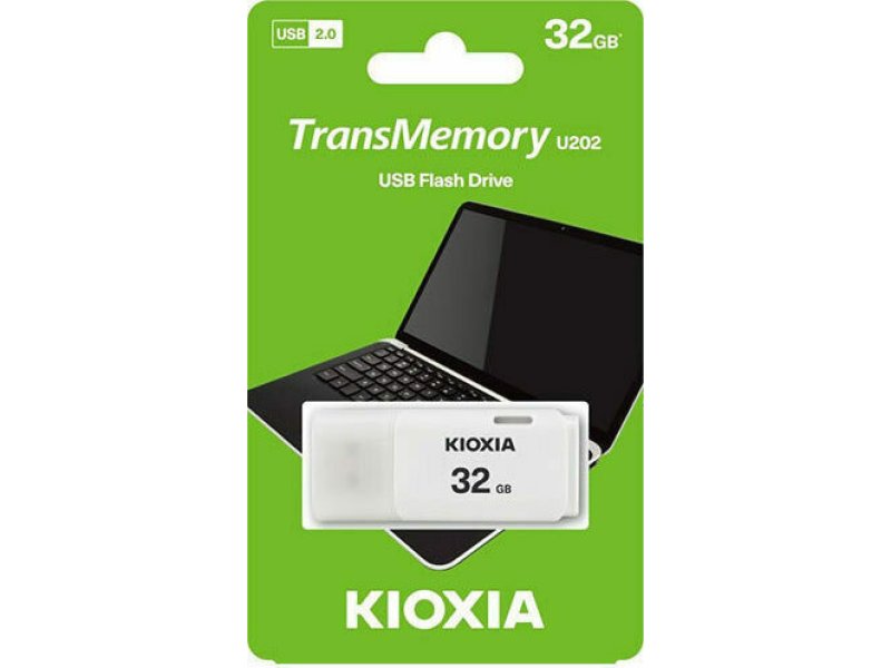 KIOXIA LU202W032GG4 Flash Stick 32GB Hayabusa WHITE 0025599 KIOXIA LU202W032GG4 Flash Stick 32GB Hayabusa WHITE 0025599