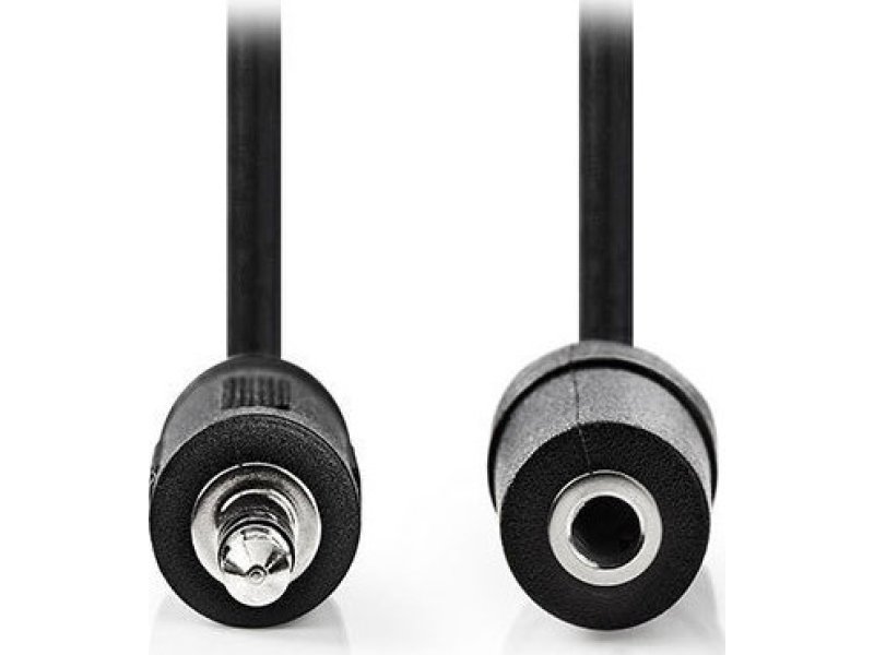 NEDIS CAGT22050BK50 Stereo Audio Cable 3.5 mm Male 3.5 mm Female 5.0 m Μαύρο 0025640 NEDIS CAGT22050BK50 Stereo Audio Cable 3.5 mm Male 3.5 mm Female 5.0 m Μαύρο 0025640
