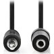 NEDIS CAGT22050BK50 Stereo Audio Cable 3.5 mm Male 3.5 mm Female 5.0 m Μαύρο 0025640 NEDIS CAGT22050BK50 Stereo Audio Cable 3.5 mm Male 3.5 mm Female 5.0 m Μαύρο 0025640
