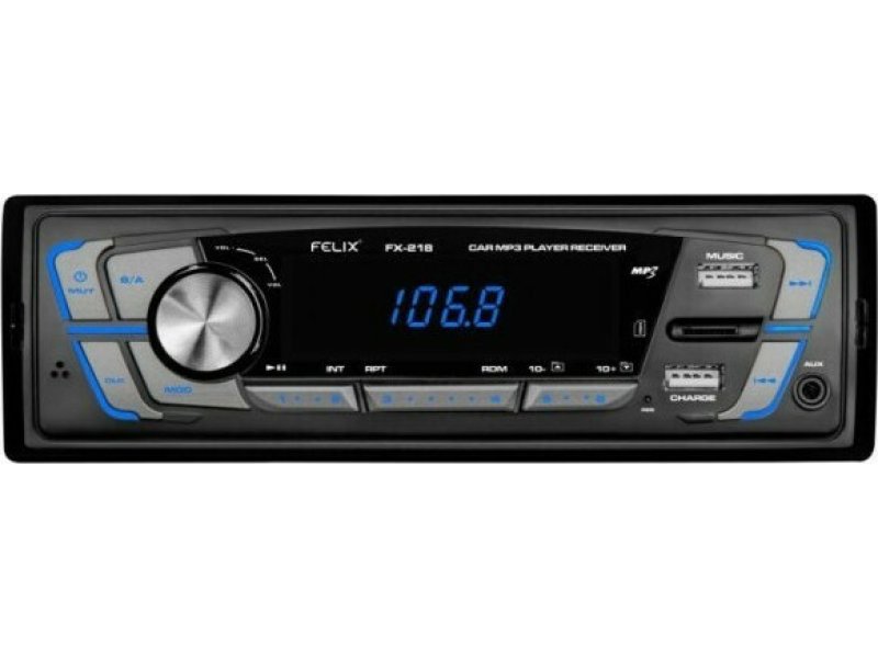 FELIX FX-218 Ράδιο Αυτοκινήτου USB/SD LED Οθόνη Ισχύς Εισόδου 2Χ25W 0025871 FELIX FX-218 Ράδιο Αυτοκινήτου USB/SD LED Οθόνη Ισχύς Εισόδου 2Χ25W 0025871