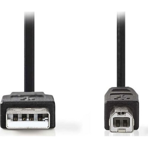 NEDIS CCGT60100BK20 Καλώδιο USB 2.0 Cable A Male-USB-B Male 2.0m Μαύρο 0025908