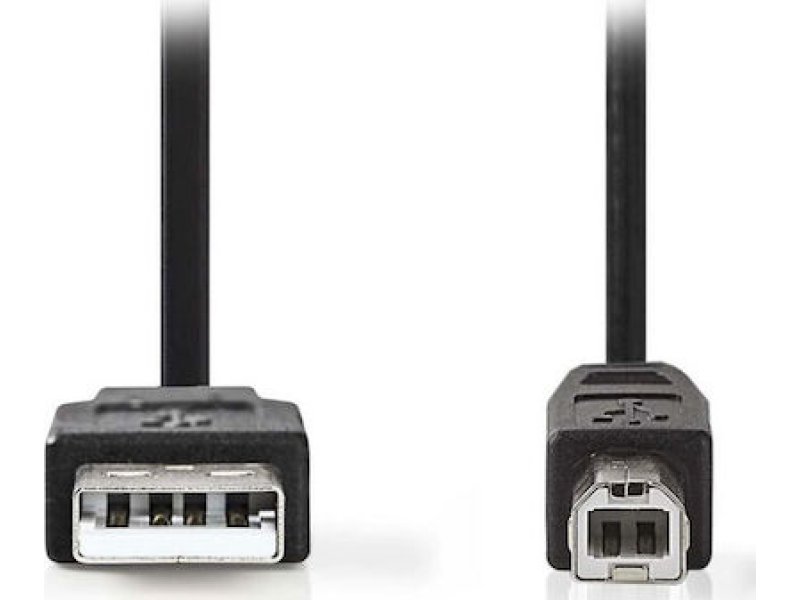 NEDIS CCGT60100BK20 Καλώδιο USB 2.0 Cable A Male-USB-B Male 2.0m Μαύρο 0025908 NEDIS CCGT60100BK20 Καλώδιο USB 2.0 Cable A Male-USB-B Male 2.0m Μαύρο 0025908