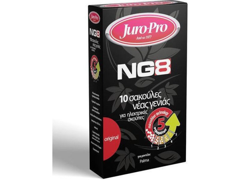 JURO-PRO NG8 Σακούλες Ηλεκτρικής Σκούπας 10τεμ για Palma 0025938 JURO-PRO NG8 Σακούλες Ηλεκτρικής Σκούπας 10τεμ για Palma 0025938