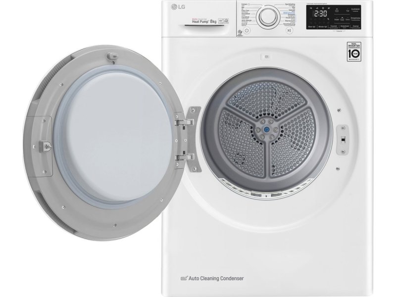 LG RC80U2AV0Q Στεγνωτήριο Ρούχων 8 KG Α+++ (Υ x Π x Β): 850 x 600 x 690 Λευκό 0025982 LG RC80U2AV0Q Στεγνωτήριο Ρούχων 8 KG Α+++ (Υ x Π x Β): 850 x 600 x 690 Λευκό 0025982