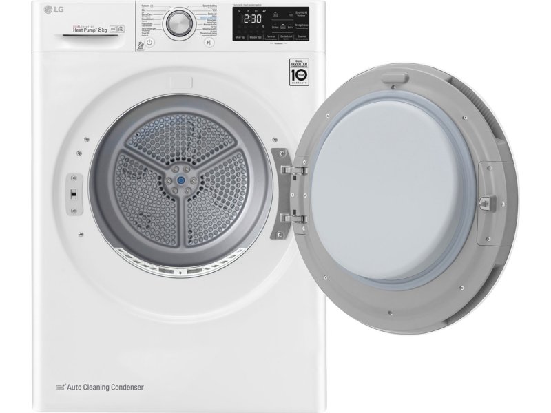 LG RC80U2AV0Q Στεγνωτήριο Ρούχων 8 KG Α+++ (Υ x Π x Β): 850 x 600 x 690 Λευκό 0025982 LG RC80U2AV0Q Στεγνωτήριο Ρούχων 8 KG Α+++ (Υ x Π x Β): 850 x 600 x 690 Λευκό 0025982