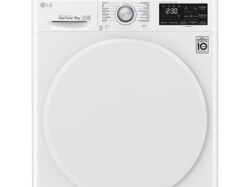 LG RC80U2AV0Q Στεγνωτήριο Ρούχων 8 KG Α+++ (Υ x Π x Β): 850 x 600 x 690 Λευκό 0025982 LG RC80U2AV0Q Στεγνωτήριο Ρούχων 8 KG Α+++ (Υ x Π x Β): 850 x 600 x 690 Λευκό 0025982