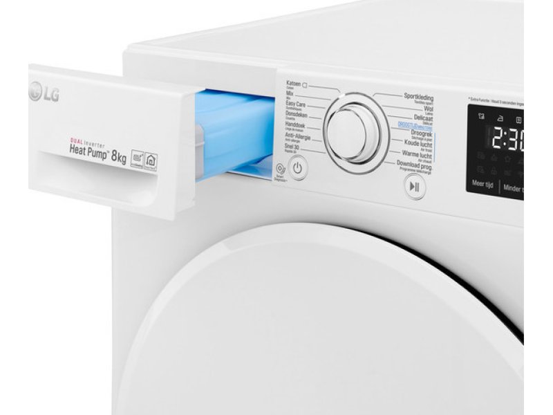LG RC80U2AV0Q Στεγνωτήριο Ρούχων 8 KG Α+++ (Υ x Π x Β): 850 x 600 x 690 Λευκό 0025982 LG RC80U2AV0Q Στεγνωτήριο Ρούχων 8 KG Α+++ (Υ x Π x Β): 850 x 600 x 690 Λευκό 0025982