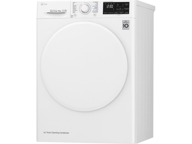LG RC80U2AV0Q Στεγνωτήριο Ρούχων 8 KG Α+++ (Υ x Π x Β): 850 x 600 x 690 Λευκό 0025982 LG RC80U2AV0Q Στεγνωτήριο Ρούχων 8 KG Α+++ (Υ x Π x Β): 850 x 600 x 690 Λευκό 0025982