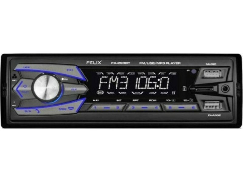 FELIX FX-293BT Ράδιο Αυτοκινήτου With Dual Usb Charger / Player 0026003 FELIX FX-293BT Ράδιο Αυτοκινήτου With Dual Usb Charger / Player 0026003