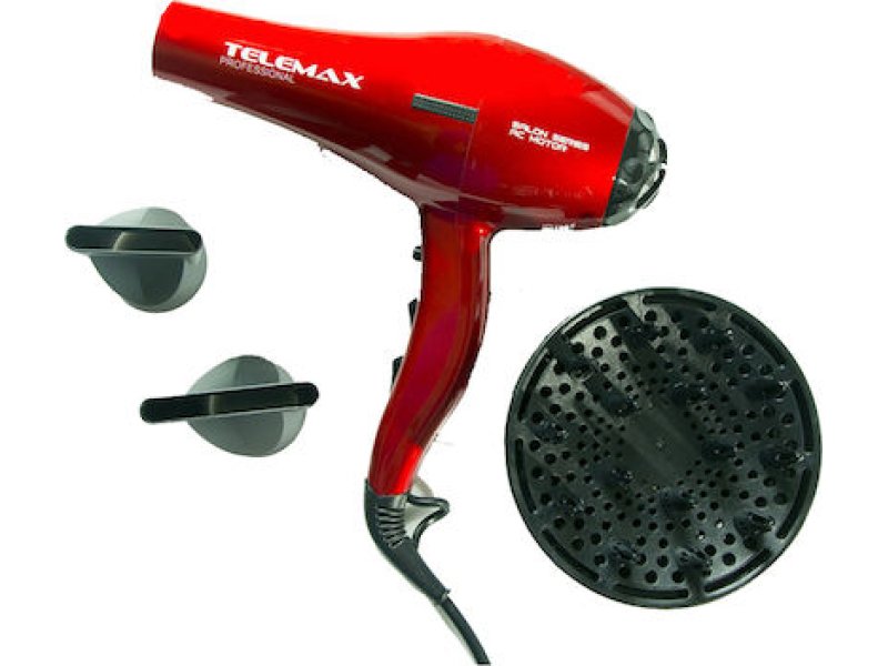 TELEMAX FK-8813 Σεσουάρ μαλλιών 2200W Κόκκινο 0026171 TELEMAX FK-8813 Σεσουάρ μαλλιών 2200W Κόκκινο 0026171