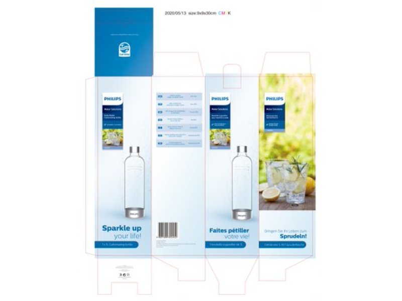 Philips ADD912/10 Μπουκάλι για Ανθαρακούχο Νερό 1Lt (BPA-free) 0026348 Philips ADD912/10 Μπουκάλι για Ανθαρακούχο Νερό 1Lt (BPA-free) 0026348