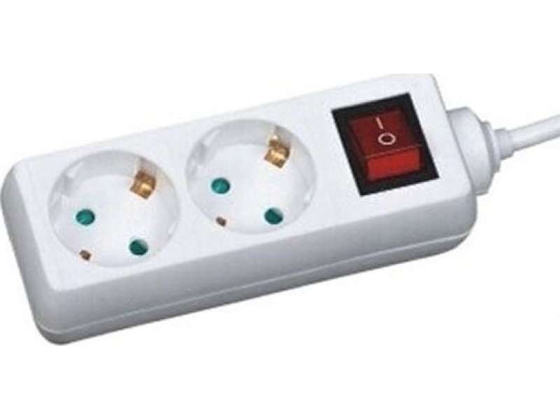 EUROLAMP 147-62210 Πολύπριζο 2 Θέσεων Με Διακόπτη & Καλώδιο 3X1.5mm 1.5m 3500W 0026672 EUROLAMP 147-62210 Πολύπριζο 2 Θέσεων Με Διακόπτη & Καλώδιο 3X1.5mm 1.5m 3500W 0026672