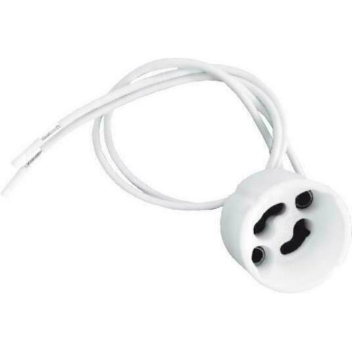 EUROLAMP 147-23013 Ντουι Πορσελάνης GU10 με Καλώδιο 25cm 0026718
