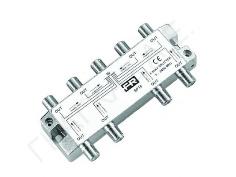 FRACARRO SPT8/SPTR8 Διακλαδωτής TV-SAT 8WAY 0027602 FRACARRO SPT8/SPTR8 Διακλαδωτής TV-SAT 8WAY 0027602