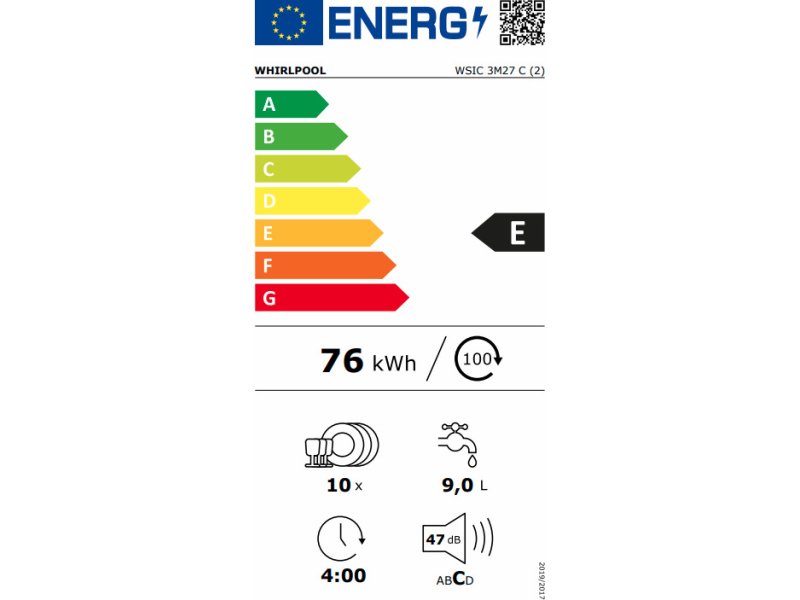 WHIRLPOOL WSIC 3M27 C Πλυντήριο Πιάτων Πληρως Εντοιχιζόμενο -Ε- 10 Σερβίτσια 45 cm 0027604 WHIRLPOOL WSIC 3M27 C Πλυντήριο Πιάτων Πληρως Εντοιχιζόμενο -Ε- 10 Σερβίτσια 45 cm 0027604