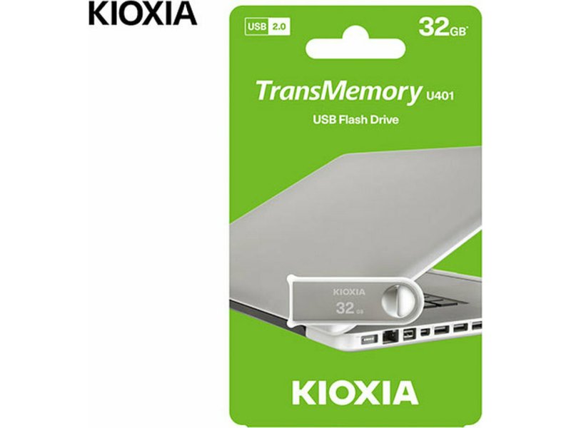 KIOXIA LU401S032GG4 TransMemory USB 2,0 32GB Ασημί 0027617 KIOXIA LU401S032GG4 TransMemory USB 2,0 32GB Ασημί 0027617